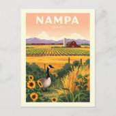 Vintage Nampa Idaho Briefkaart (Voorkant)