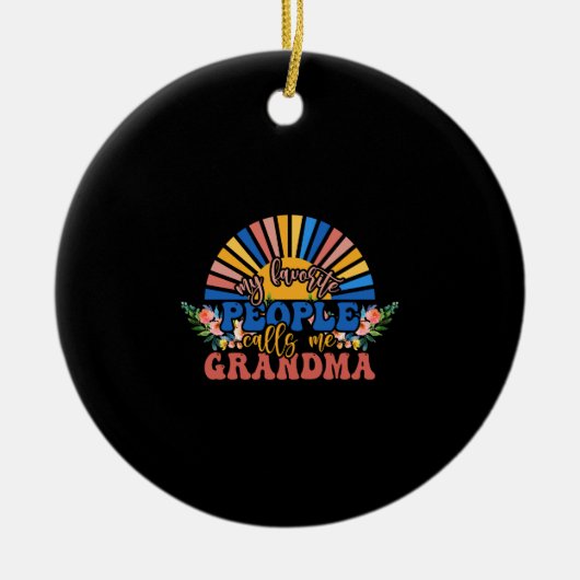 Vintage Nana Keramisch Ornament (Voorkant)