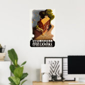 Vintage Nantucket MA Poster (Thuiskantoor)