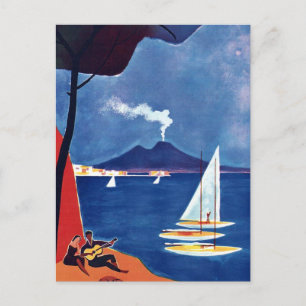 Vintage Napels Italië Reis Briefkaart