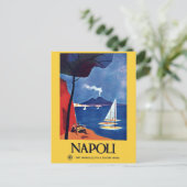 Vintage Napels Italië Reis Briefkaart (Staand voorkant)