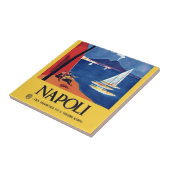 Vintage Napels Italië Reis Tegeltje (Zijkant)