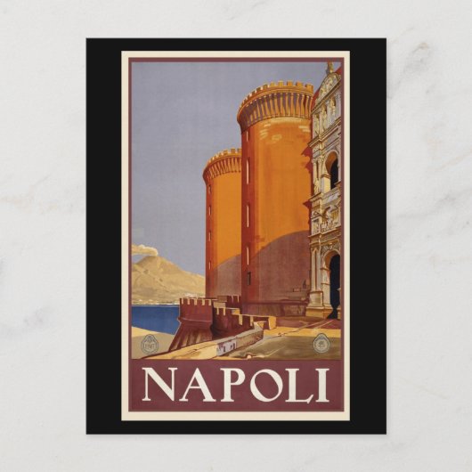 Vintage Napels - Napoli Briefkaart (Voorkant)
