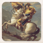 Vintage Napoleon die de Alpen oversteekt Kartonnen Onderzetters<br><div class="desc">Napoleon Crossing the Alps,  olie op schilderdoek van de Franse keizer Napoleon Bonaparte,  in 1802 geverfd door de Franse schilder Jacques-Louis David (1748 - 1825). Dit schilderij van een jonge Napoleon die op een geappldeerd grijs paard rijdt,  werd twee jaar gedaan voordat hij keizer werd van Frankrijk.</div>