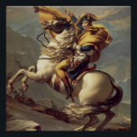 Vintage Napoleon die de Alpen oversteekt Perfect Poster<br><div class="desc">Napoleon Crossing the Alps,  olie op schilderdoek van de Franse keizer Napoleon Bonaparte,  in 1802 geverfd door de Franse schilder Jacques-Louis David (1748 - 1825). Dit schilderij van een jonge Napoleon die op een geappldeerd grijs paard rijdt,  werd twee jaar gedaan voordat hij keizer werd van Frankrijk.</div>