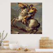 Vintage Napoleon die de Alpen oversteekt Poster (Keuken)