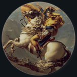 Vintage Napoleon die de Alpen oversteekt Ronde Button 6,0 Cm<br><div class="desc">Napoleon Crossing the Alps,  olie op schilderdoek van de Franse keizer Napoleon Bonaparte,  in 1802 geverfd door de Franse schilder Jacques-Louis David (1748 - 1825). Dit schilderij van een jonge Napoleon die op een geappldeerd grijs paard rijdt,  werd twee jaar gedaan voordat hij keizer werd van Frankrijk.</div>