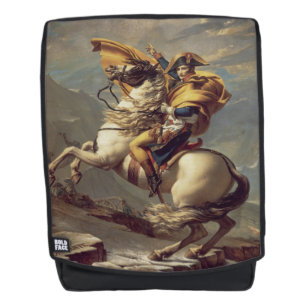Vintage Napoleon die de Alpen oversteekt Rugtassen