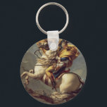 Vintage Napoleon die de Alpen oversteekt Sleutelhanger<br><div class="desc">Napoleon Crossing the Alps,  olie op schilderdoek van de Franse keizer Napoleon Bonaparte,  in 1802 geverfd door de Franse schilder Jacques-Louis David (1748 - 1825). Dit schilderij van een jonge Napoleon die op een geappldeerd grijs paard rijdt,  werd twee jaar gedaan voordat hij keizer werd van Frankrijk.</div>