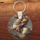 Vintage Napoleon die de Alpen oversteekt Sleutelhanger (Voorkant)