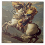 Vintage Napoleon die de Alpen oversteekt Tegeltje<br><div class="desc">Napoleon Crossing the Alps,  olie op schilderdoek van de Franse keizer Napoleon Bonaparte,  in 1802 geverfd door de Franse schilder Jacques-Louis David (1748 - 1825). Dit schilderij van een jonge Napoleon die op een geappldeerd grijs paard rijdt,  werd twee jaar gedaan voordat hij keizer werd van Frankrijk.</div>