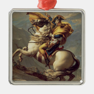 Vintage Napoleon over de Alpen Metalen Ornament