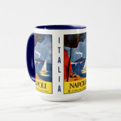 Vintage Napoli Italië - mokken (Voorkant links)