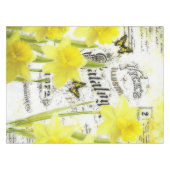 vintage narcissen tafelkleed (Voorkant (Horizontaal))