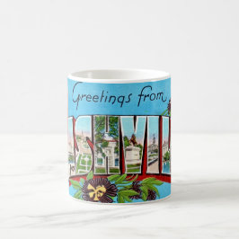Vintage Nashville Postcard Mug Koffiemok