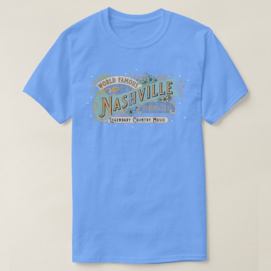 Vintage Nashville Ruw T-shirt (Design voorkant)
