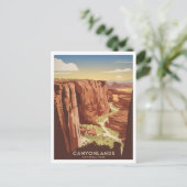 Vintage Nationaal Park Canyonlands Briefkaart (Staand voorkant)