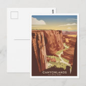 Vintage Nationaal Park Canyonlands Briefkaart (Voorkant / Achterkant)