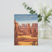 Vintage Nationaal Park Canyonlands Briefkaart (Staand voorkant)