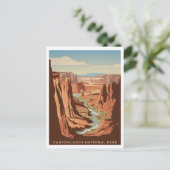 Vintage Nationaal Park Canyonlands Briefkaart (Staand voorkant)