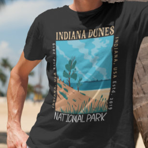 Vintage nationaal park Indiana Dunes T-shirt