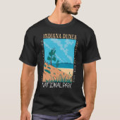 Vintage nationaal park Indiana Dunes T-shirt (Voorkant)