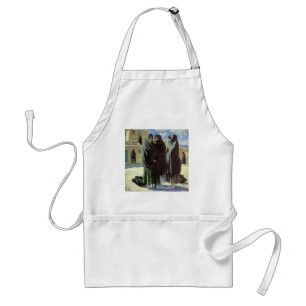 Vintage Native American, Taos Girls door Walter Uf Standaard Schort