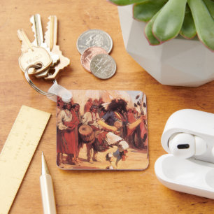 Vintage Native Americans, Buffeldans door Cassidy Sleutelhanger