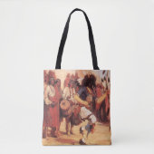 Vintage Native Americans Buffeldanser van Cassidy Tote Bag (Voorkant)