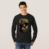 Vintage Nature Witch October Halloween Illustratio T-shirt (Voorkant volledig)