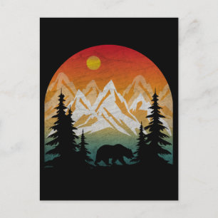 Vintage Natuur Beer Briefkaart