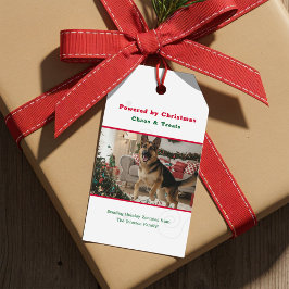 Vintage Naughty Funny Dog Pet Photo Christmas Cadeaulabel