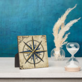 Vintage Nautical Compass Rose Fotoplaat (Insitu)