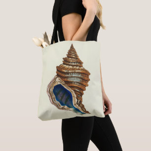 Vintage Nautical George Shaw Blauwe Conchschaal Ku Tote Bag