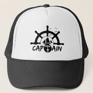 Vintage Nautical Kapitein Roer Anker Grafisch Trucker Pet