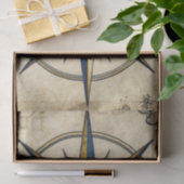 Vintage Nautical Kompasroos Tissuepapier (Geschenk)