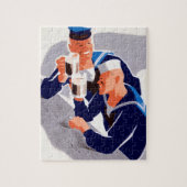 Vintage Nautical Sailors Art Legpuzzel (Verticaal)