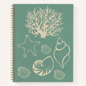 Vintage Nautilus Kunst Schetsboek Journaal Notitieboek (Voorkant)