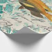 Vintage Nautisch Cadeaupapier (Hoek)