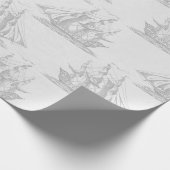 Vintage Nautisch Cadeaupapier (Hoek)