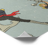 Vintage nautisch patroon poster (Hoek)