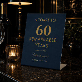 Vintage Navy Gouden Sokkel Bord Reclamebord Met Voetstuk