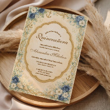 Vintage Navy Kust Quinceañera
