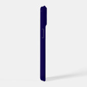 Vintage Navyblauw & Goud Kerst iPhone 15 Slim Case (Rechterkant)