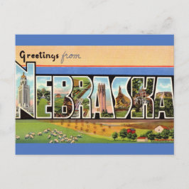 Vintage Nebraska Briefkaart