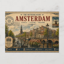 Vintage Nederland vakantiesouvenir