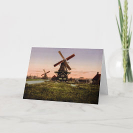 Vintage Nederlands de douanewenskaart van Kaart