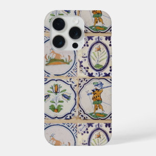 Vintage Nederlandse Delfts aardewerk 17e-eeuwse po iPhone 15 Pro Case