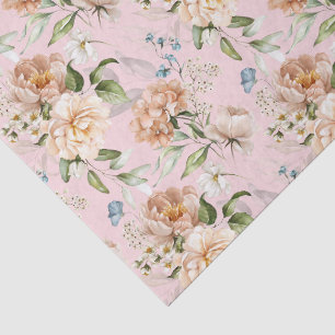 Vintage Nederlandse Stilleven Bloemkunst Hydrangea Tissuepapier