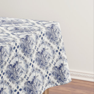 Vintage Nederlandse windmolenboot Delft Blue Tafelkleed